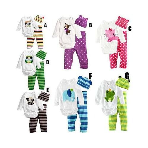 UNIKIDS Children Baby Boys Girls Cartoon Animal Sleepwear Nightwear Pajamas Set
