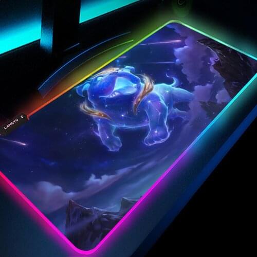 Gamer Pink Mouse Pad Rgb Redragon Cobra Big Mousepad Rgb Deskmat Backlit Mat Pc Accessories Gaming Deskpad Rubber DropShipping