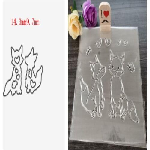 Fox seal, knife mold Metal Cutting Dies for DIY Scrapbooking Album Paper Cards Decorative Crafts Embossing Die Cuts