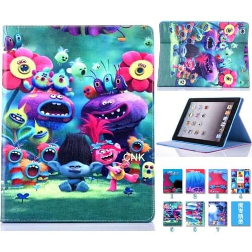 Fashion Child Magic Wizard Cartoon Flip Stand Leather Case For Apple iPad Air Stand Case For iPad 6/ iPad Air 2 Silicone Case