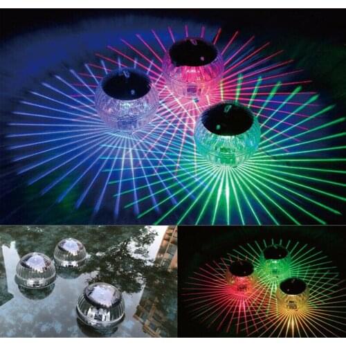 New Outdoor Floating Underwater Ball Lamp Solar Powered Color Changing Swimming Pool Party Night Light For Yard Pond Garden