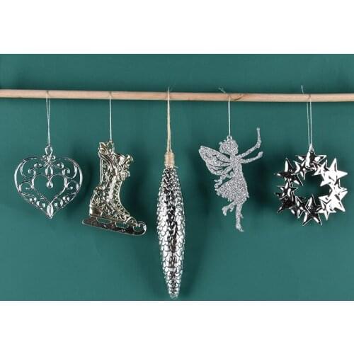 Christmas decorations Elk bows creative dress up pendants Christmas Christmas window scene layout pendants