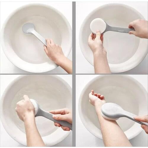 New arrival Long Handle Sponge Brush Powerful Decontamination Mud Shower Bathroom Brush Bathing Durable Tools Water-absorbing