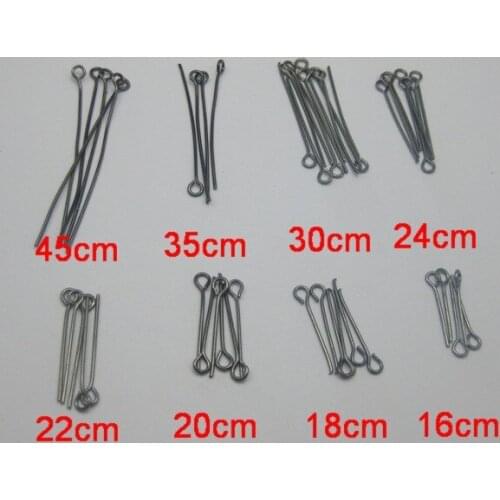 800pcs Mixed Size Gunmetal Tone Eye pins 45mm,35mm,30mm,24mm,22mm,20mm,18mm,16mm