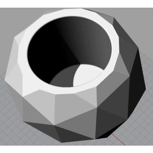 PRZY silicone moulds for concrete 3d vase and planters molds handmade soap molds big size Geometric shape Free shipping