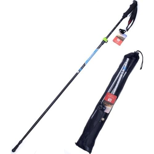 2Pcs/lot Anti Shock Nordic Walking Sticks Telescopic Trekking Hiking Poles Ultralight Walking Canes With Rubber Tips Protectors