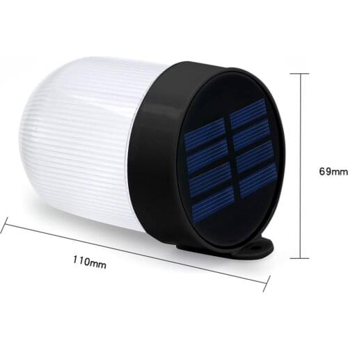 Solar Light Outdoor Waterproof Solar Powered LED Wall Light for Garden Fence Pathway