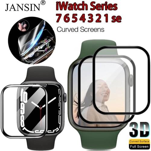 Waterproof Soft Film For Apple Watch Band 42mm 38mm Screen Protector Film For Apple Watch Series 6 5 SE 44mm 40mm Accessories