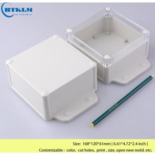 Waterproof seal wire connectors plastic junction box electronic instrument case diy wall mounting project box 168*120*61mm IP68