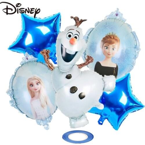 Disney Snow Bao Aluminum Film Balloon Holiday Party Decoration Frozen Series Birthday Party Decoration Balloon