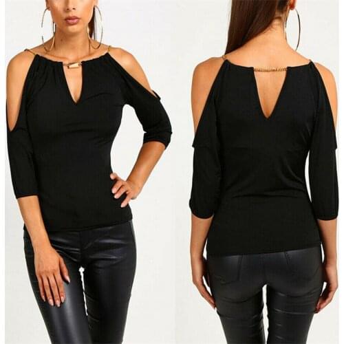 Women Lady Summer Clothes Loose Tops Latest Short Sleeve T-shirt 2020 New Arrival Elegant Vintage Baggy Off-Shoulder T Shirts