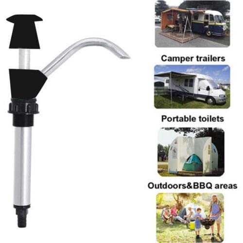 1PC Caravan Sink Water Hand Pump Tap 32mm Black Alloy Camping Trailer Motorhome Faucet RV Parts Accessories