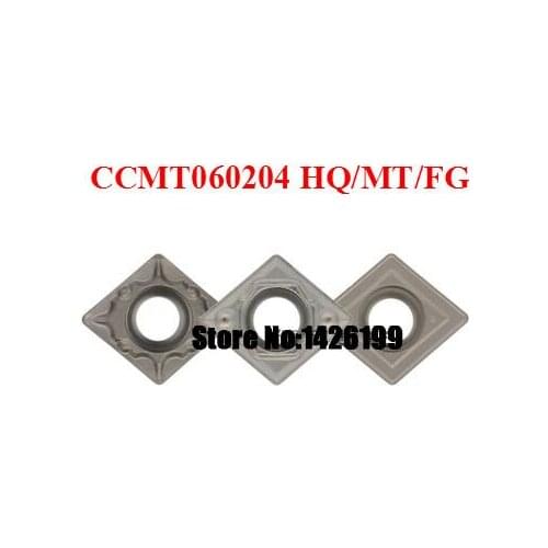 10PCS CCMT060204 FG/HQ/MT Metal Ceramic Inserts Cutter Carbide Alloy for Lathe Holder SCLCR