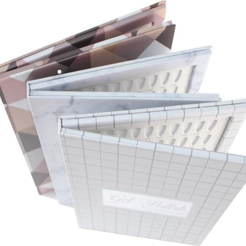 160 Colors Nail Art Display Book Fake Nails Gel Tips Card Chart Painting Dedicated Display Color Showing Shelf