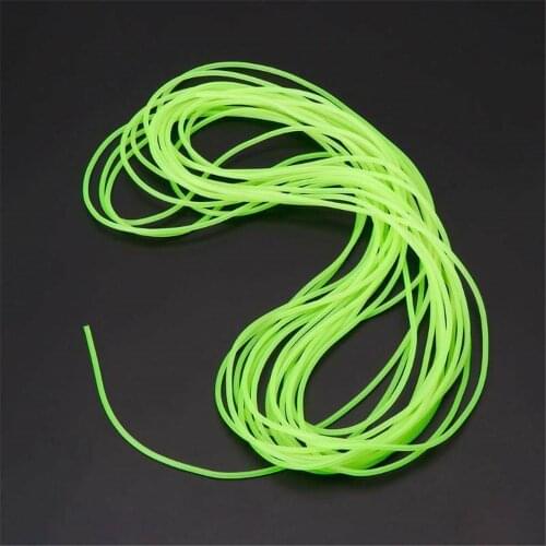 5M Fishing Night Luminous Tube Green Soft Silicone Fishing Sleeves Fishing Rig Hook Line Glow Pipe Light Tackle