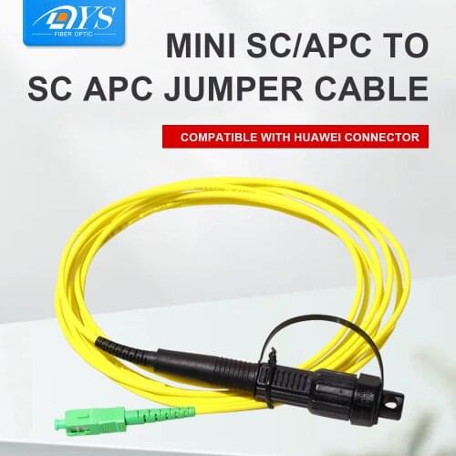 5PCS IP67 Waterproof Mini SC/APC to SC APC Jumper Cable Compatible with HUAWEI Connector Fiber Optic Cord 1/2/3/5 Meters