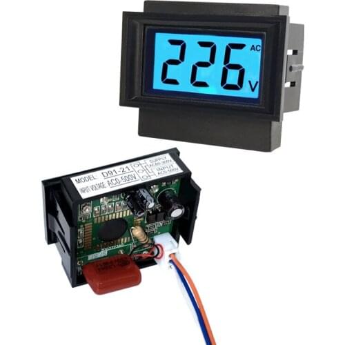 Mini AC80-300V AC digital display voltmeter AC0-500V voltage regulator with LCD display measuring instrument