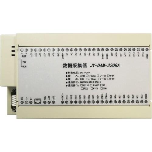 DAM3208A 32-channel analog input 8-channel analog output 12-bit DA conversion support RS232RS48