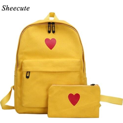 Kids School Bags Girls Canvas Backpack Female Student Bags Large Capacity Lightweight Children School Backpack Travel Bags