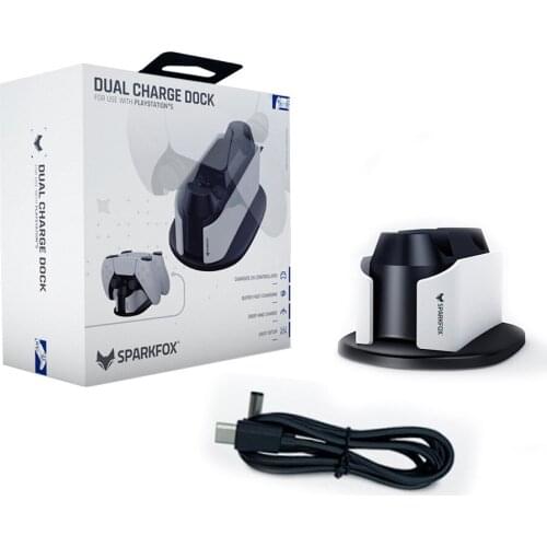 Dual Fast Charger for PS5 Wireless Controller Type-C Charging Cradle Dock Station for Sony PlayStation5 Joystick Gamepad