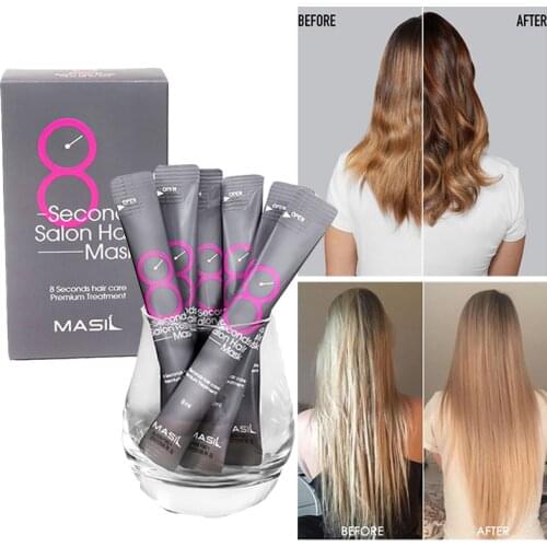 Korea Masil 8 Seconds Salon Hair Mask New Tech Liquid Hair Essence Mask Hair Conditioner Anti Hair Loss Repair Damage Hair Care