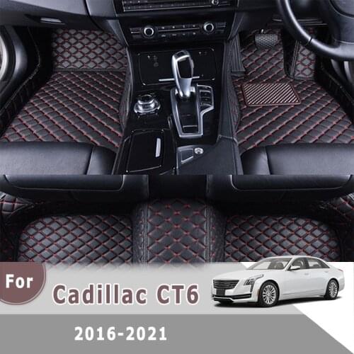 RHD Carpets For Cadillac CT6 2021 2020 2019 2018 2017 2016 Car Floor Mats Accessories Interior Decoration Pedal Tapis Protect