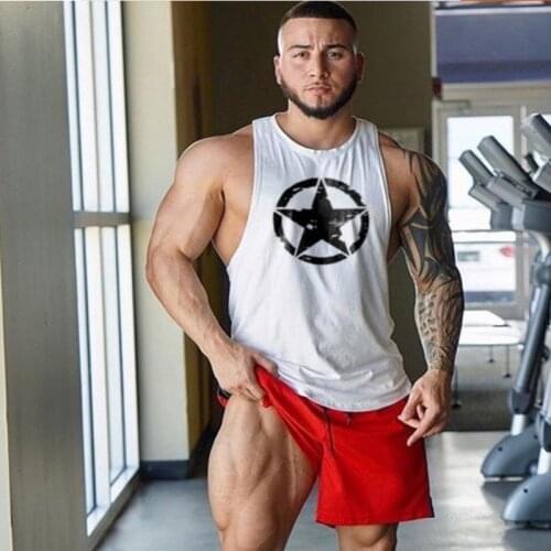 Gym Tank Tops Mens Fitness Clothing Male Bodybuilding Vest Summer Gyms Clothing Muscle Guys Sleeveless Vest Shirt Plus Size