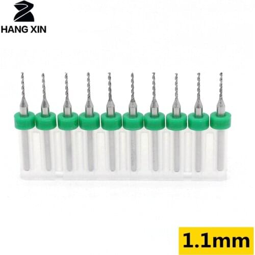 1.1mm 1.15mm 10pcs/set Carbide Dremel PCB Drill Bits Set Tungsten carbide CNC router wood carving tool