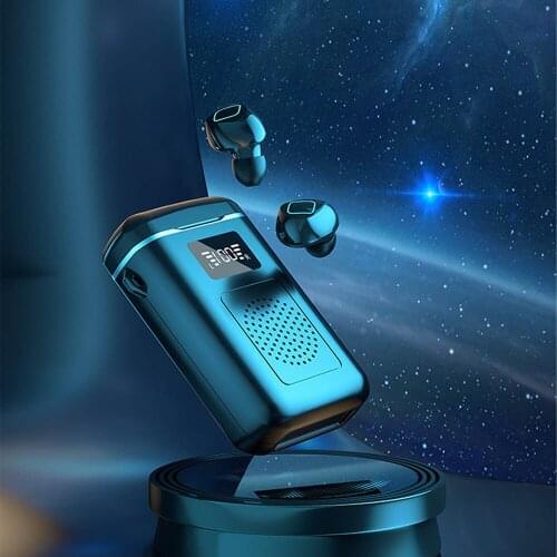 New M6 3-In-1 In-Ear Headphones TWS v5.1 Wireless Speaker Flashlight Waterproof Sports Gaming Touch Earbuds With Digital Display