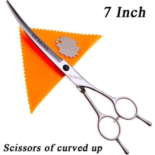 Pet Scissors 7" Cutting Curved Pet Grooming Scissors Professional Shears Salon Barber Using Dogs & Cats