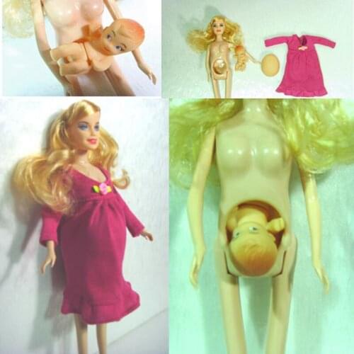 Educational Real pregnant doll suits mom doll have a baby in her tummy