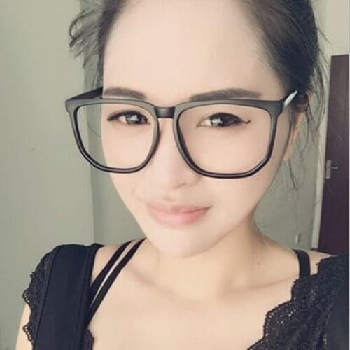 Vazrobe Oversized Glasses Women Men Black Eyeglasses Frames Square Wide Face Fashion Degree Prescription Spectacles Nerd Myopia