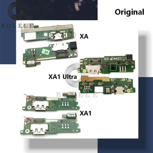 Original For Sony Xperia XA F3111 XA1 G3121 XA1 Ultra XA1U USB Charge Port Dock Connector Plug Charger Board Charging Flex Cable