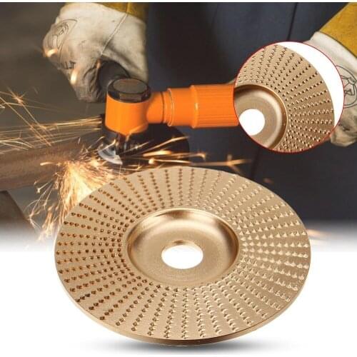 100x16mm shape flat Carbide Wood Carving Disc Angle Grinder Shaping Wheel Rotary Disc Sanding Abrasive Tools