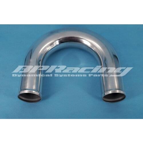 2.25" Inch /57mm/180 degree U-type Polished DIY aluminum pipe /Thickness 2mm/intercooler pipe / air intake pipe/ Can be welded