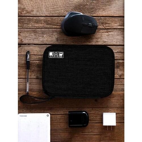 Portable Cable Digital Storage Bags Organizer USB Gadgets Wires Charger Power Battery Zipper Cosmetic Bag Case Accessories Item