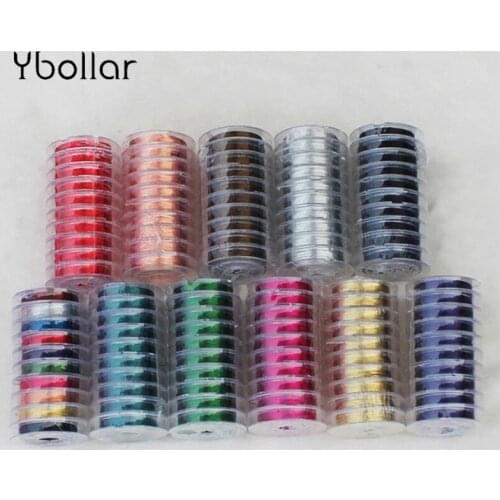 1 lot (10 rolls) 0.3mm Colorful Copper Wire DIY Craft Beading Wire Jewelry Bracelet Making Cord String Accessories Findings