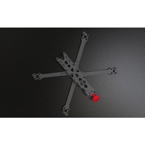 TransTEC Freedom S FPV Freestyle Frame, Fits Both 30.5x30.5 And 20x20 Stacks, 3K Carbon Fiber airframe With Removable 5mm Arms