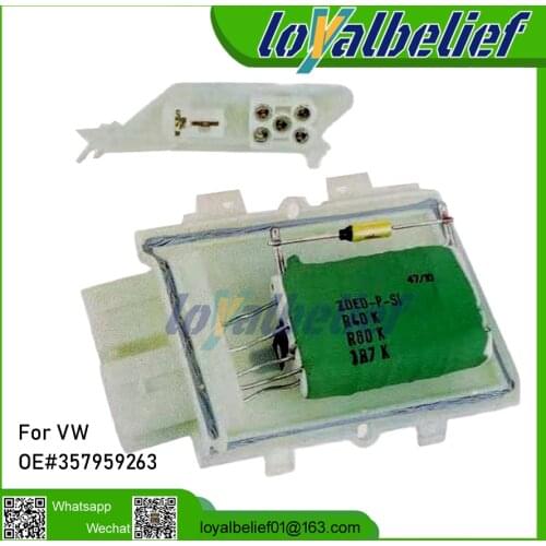 Brand New Car Fan Motor Resistor Blower Motor Resistor For VW Passat Variant B4 B3 Heat Resistance/Radiator 357959263