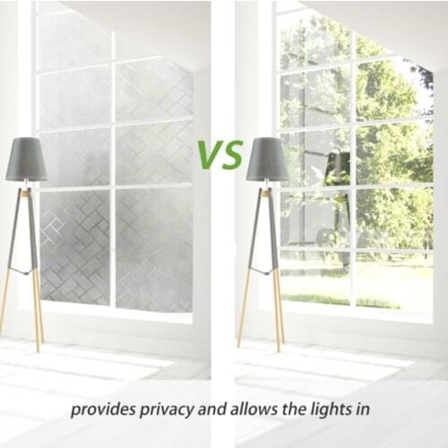 Self-adhesive Glass Sticker Frosted Window Film PVC Private Heat Control Glass Film For Bathroom Home Office Decoration