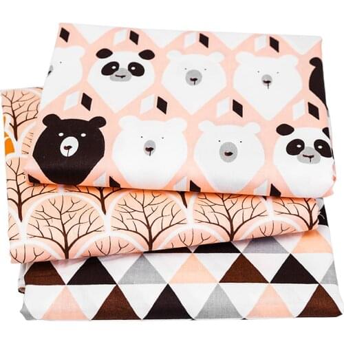 Small Piece Sewing Fabric 133*72 Woven Twill Cotton Print Fabric For Diy Baby Gament And Hat Sheet Various Sizes TJ0441