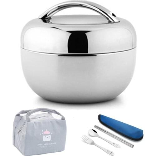 Apple Shape Vacuum Food Storage Container Portable School Outdoor Camping Bento Box Japanese Style Lunch Box For Kids BPA Free