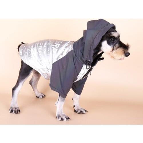 Waterproof Dog Coat Jacket Reflective Pet Clothing Winter Dog Raincoat Outfit Garment Pomeranian Poodle Schnauzer Corgi Clothes