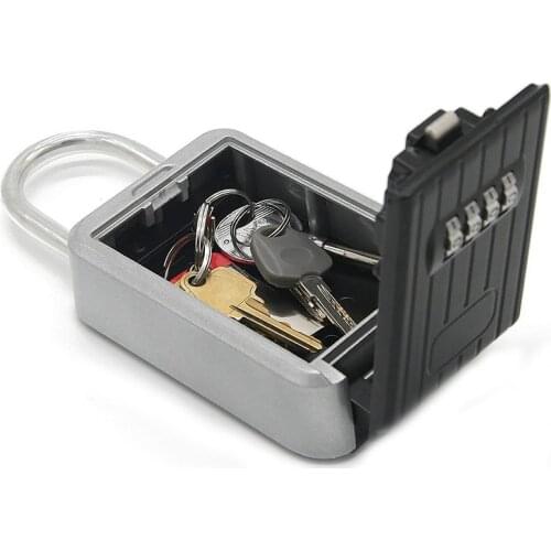Key Lock Box, Combination Lockbox with Code for House Key Storage, Combo Door Locker