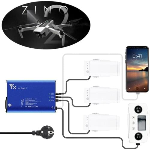 Hubsan Zino 2 battery Charger Remote Controller Charing Hub Multi fast Charger with USB Port for Hubsan Zino2 drone accessories