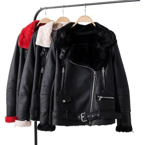 Nice streetwear women sashes leather-clad Fad autumn and winter lady pocket jackets cool female suits moto girls chic sets