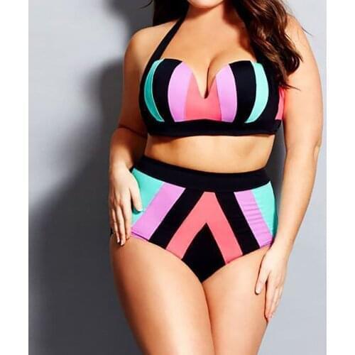 Womens Sexy Bikini Set Two Pieces Plus Size Bikini Set Bandage Costume Swimwear Tankini Swimsuit Item Type Купальники Женские