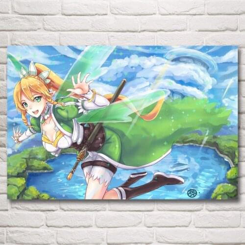 1 Panel Sword Art Online Anime Ideo Games Kirigaya Kazuto Art Silk Poster Prints Home Decor Painting Artworks Modern Poster
