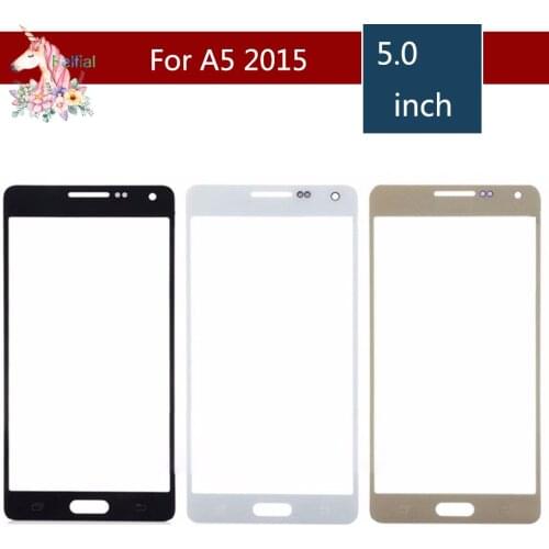10pcs/lot For Samsung Galaxy A5 2015 A5000 SM-A500F A500F A500H Front Outer Glass Lens Touch Screen Panel Replacement