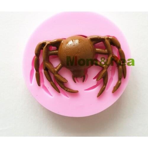 Mom&Pea 1213 Free Shipping Spider Silicone Mold Cake Decoration Fondant Cake 3D Mold Food Grade